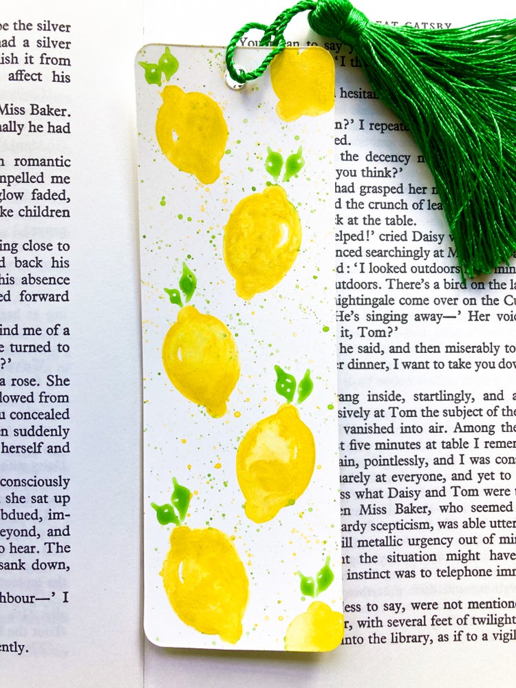 Lemon Handpainted Bookmark