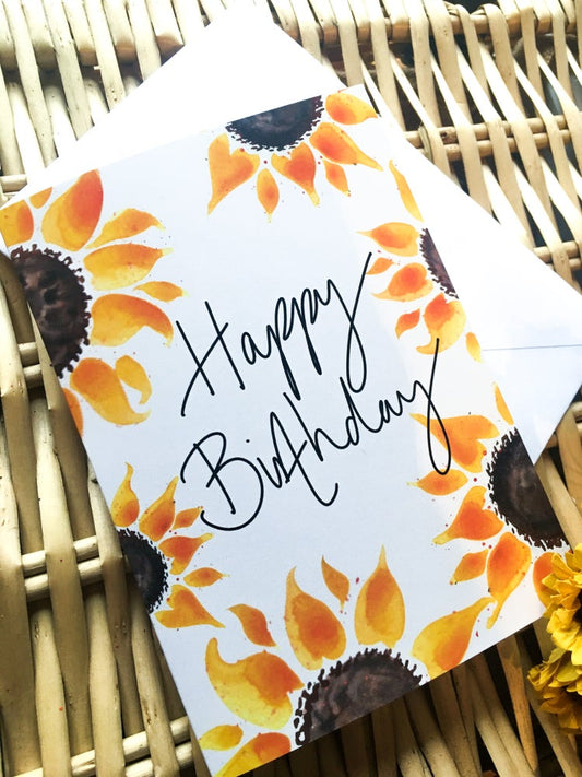 The Sunflower Birthday Card