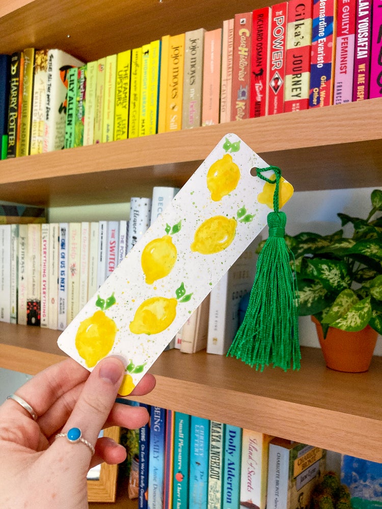 Lemon Handpainted Bookmark