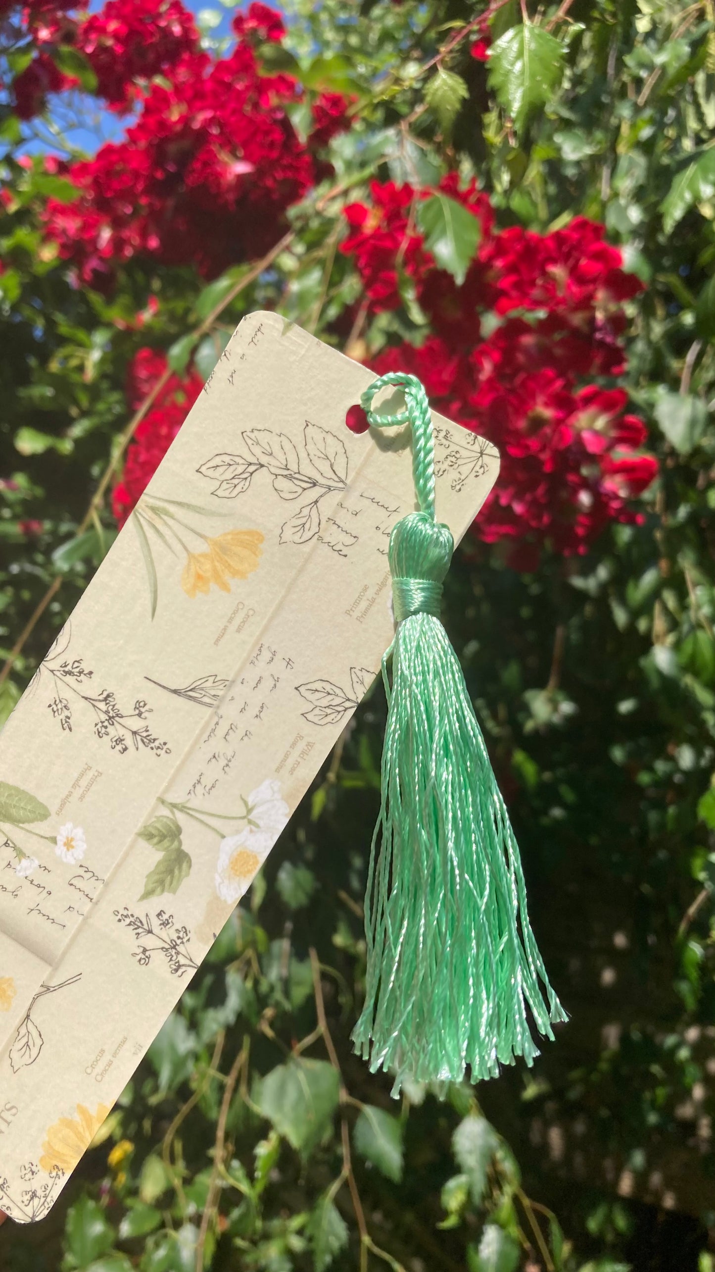 Wildflower Handmade Bookmark