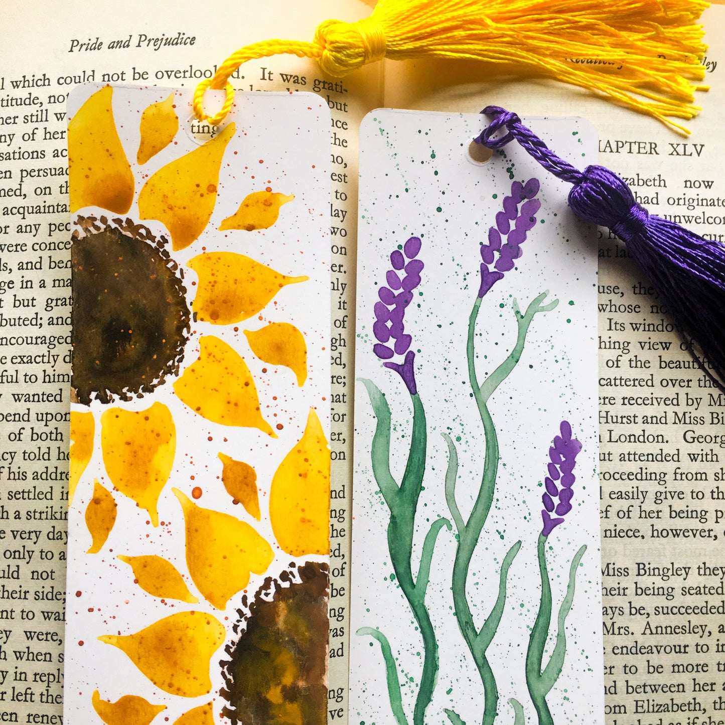 The Sunflower Handpainted Bookmark