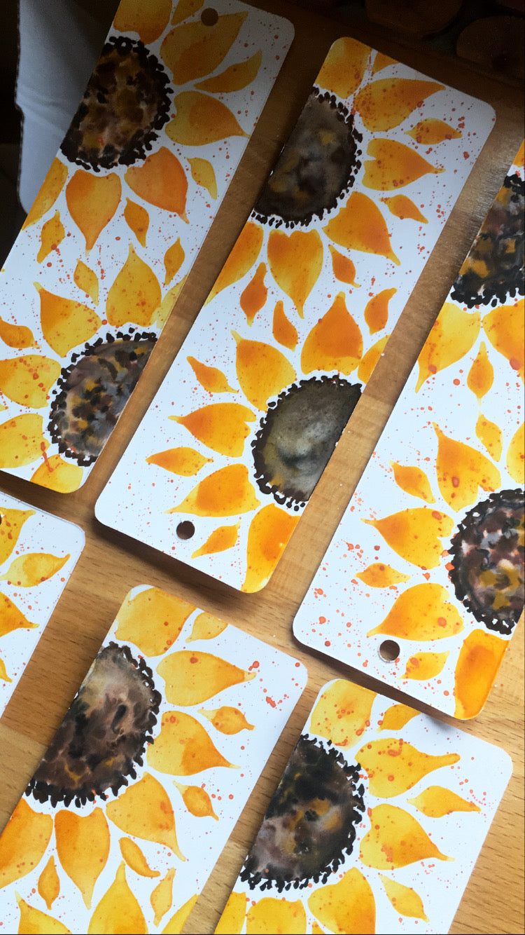 The Sunflower Handpainted Bookmark